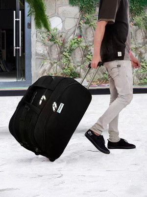 Frontsy (Expandable) 24 inch Travel Trolley Bag Luggage Cabin Waterproof Duffel With Wheels (Strolley)