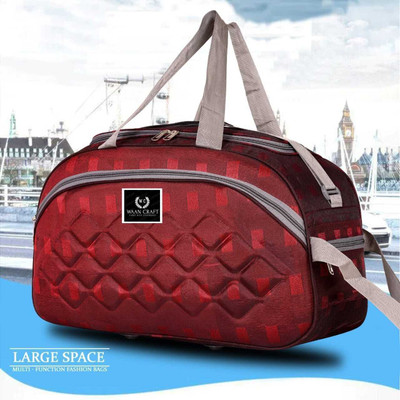 Waan Craft (Expandable) LE2TONE-DFCHECKED Duffel With Wheels (Strolley)