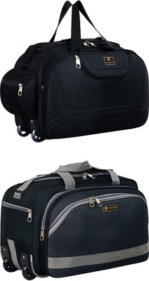 pryde (Expandable) @M-BLACK & TOR1-BLACK_@ Duffel With Wheels (Strolley)