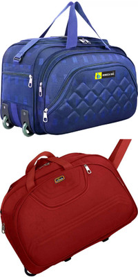Inte Enterprises (Expandable) the super premium heavy duty lightweight luggage bag Duffel Strolly Bag Duffel With Wheels (Strolley)