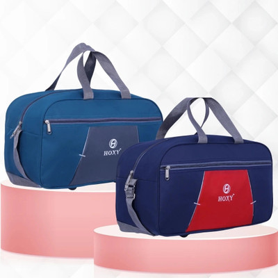 hoxy (Expandable) 35L Duffel Bag Light Weight Duffel Bag High-Quality Luggage Bag Combo Of 2 Duffel Without Wheels