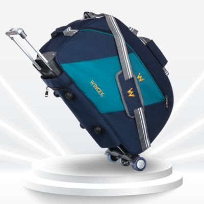 Wincey (Expandable) 50 L Hand Duffel Bag - ACTIVE DUFFLE (H) LIGHT BLUE - Blue - Large Capacity Duffel With Wheels (Strolley)