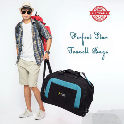 PERFECT STAR (Expandable) 21 Inch travel bags Luggage bags For Men & women duffle travel bag with 2 wheels Duffel With Wheels (Strolley)