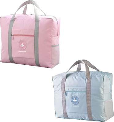 HANDCUFFS Foldable Travel Duffel Bag Lightweight Waterproof Luggage Duffel Without Wheels