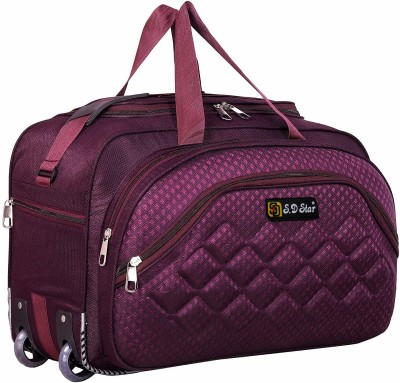 SD Star (Expandable) Fabric Travel Duffel Bags for Men and Women Duffel With Wheels (Strolley)