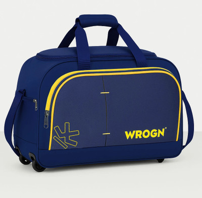 WROGN Waterproof Travel Duffle Bag for Men & Women | Trekking & Luggage Bag Duffel With Wheels (Strolley)