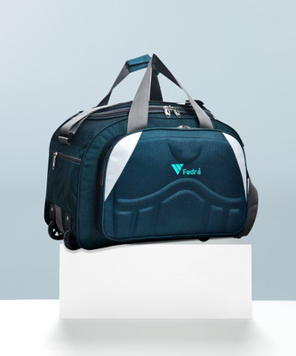 FEDRA (Expandable) Waterproof Polyester Lightweight 60 L Luggage Bag with 2 Wheels Duffel With Wheels (Strolley)