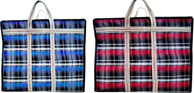 MANROM (Expandable) Multipurpose Extra Large Big Heavy Duty Storage Organizer(PACK OF-2) Duffel Without Wheels