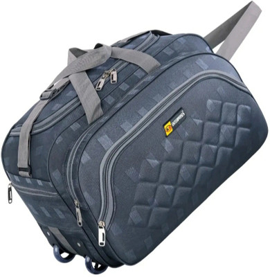 K.S ENTERPRISES (Expandable) unisex expandable waterproof polyester lightweight duffel baglarge capacity Duffel With Wheels (Strolley)
