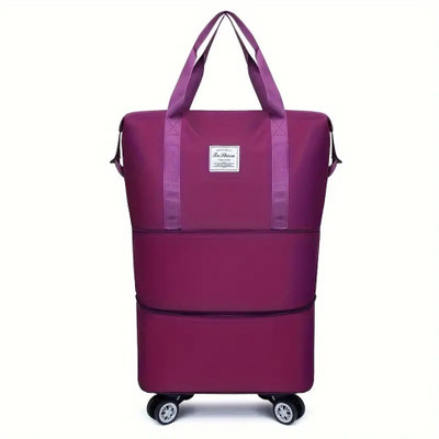 MANIYA ENTERPRISE (Expandable) Rolling Duffle Bag with Wheels, Expandable Foldable Duffle Bag Duffel With Wheels (Strolley)