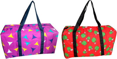 HDP Expandable Beautiful print cloth Travel Duffel Bag_Stylish_bags Duffel Without Wheels