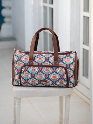 ZOUK Kovil Blue Weekender Duffel Bag Duffel Without Wheels
