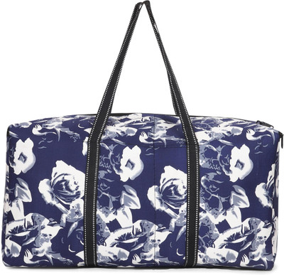 Turtulsgroup (Expandable) TT Blue White Combo Multicolor Bag Duffel Without Wheels