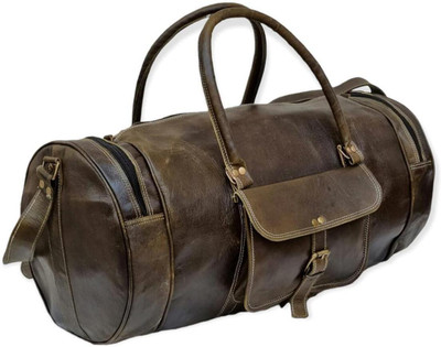 Pranjals House (Expandable) Travel Genuine Leatherette Stylish & Spacious Weekender Duffle Bag Duffel Without Wheels
