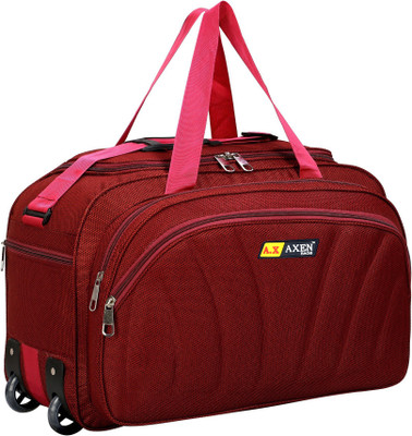 Axen (Expandable) 60 L Strolley Duffel Bag Unisex High Density Travel Bag with Large Capacity Duffel With Wheels (Strolley)
