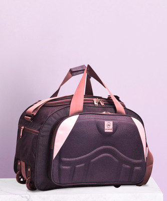 Inte Enterprises (Expandable) 60L Fabric Travel Duffle bag Duffel With Wheels (Strolley)