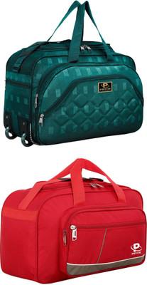 pryde (Expandable) @A5 & D1-RED AF_@ Duffel With Wheels (Strolley)