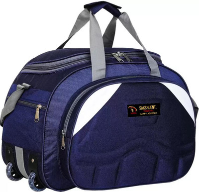 SD Star (Expandable) Strolley Duffel Bag - Premium quality purple duffel bag Duffel With Wheels (Strolley)