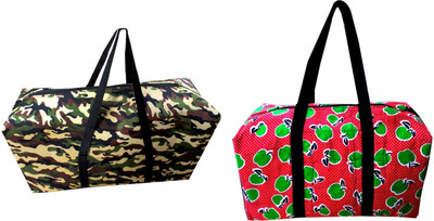 HDP Expandable Beautiful print cloth Travel Duffel Bag_Stylish_bags Duffel Without Wheels