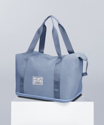 VARNI KART (Expandable) 36 L Hand Duffel Bag - Foldable Travel Duffel Bag- GREY- Regular Capacity Gym Duffel Bag