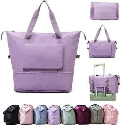 ABBASI (Expandable) Foldable Duffle Bag for Travelling Waterproof Large Expandable Luggage Bag Duffel Without Wheels