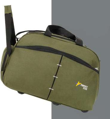 PERFECT STAR (Expandable) Duffel Bag-Stylish Travel Duffel Luggage HAVY DUTY Wheel Bag-Regular Capacity Duffel With Wheels (Strolley)