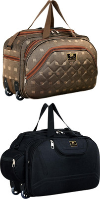 pryde (Expandable) @A2 & M-BLACK_@ Duffel With Wheels (Strolley)