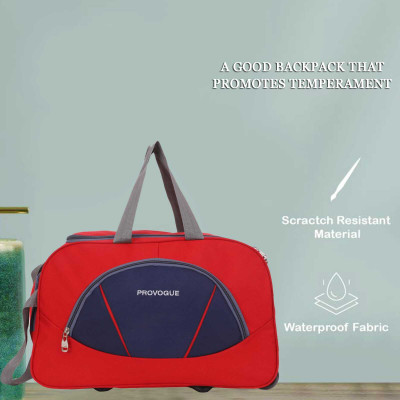 PROVOGUE Multi-Purpose Travel Strolley Duffel Bag– Waterproof & Durable Duffel With Wheels (Strolley)