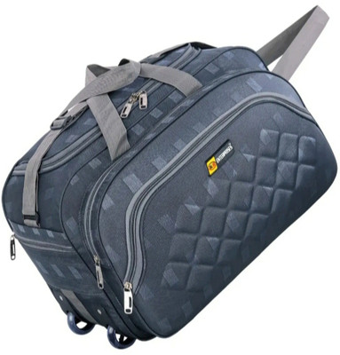 K.S ENTERPRISES (Expandable) unisex expandable waterproof polyester lightweight duffel baglarge capacity Duffel With Wheels (Strolley)