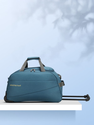 ARISTOCRAT ROOKIE DFT 52 (E) TEAL BLUE Duffel With Wheels (Strolley)