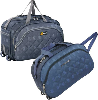 JASIM MIND BY KS ENTERPRISES (Expandable) Nylon Strolley Duffel Bag - Luggage Travel Bag with 2 wheels Duffel With Wheels Duffel With Wheels (Strolley)