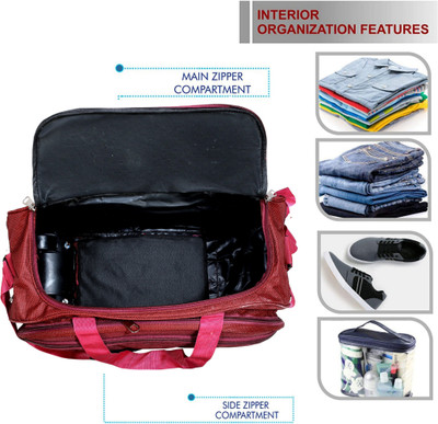LUGZY (Expandable) AL1-RED_11_11 Duffel With Wheels (Strolley)
