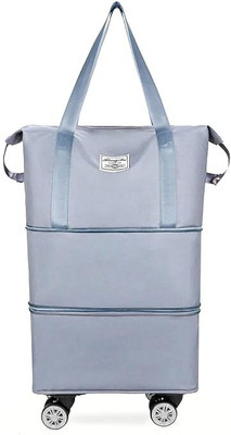 VAJIN (Expandable) Foldable Duffle Bag With Wheels Duffel With Wheels (Strolley)