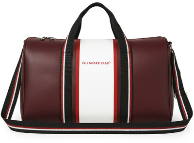 Gilmore Oak Deon 27L Leatherette Unisex Travel Duffle Bag for Gym, Sports (Maroon) Duffel Without Wheels