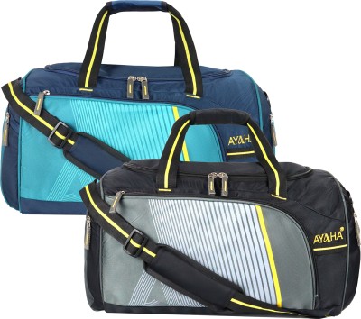 Ayaha Pack of 2 Travel Duffle Large Luggage Bag Water Resistant (50x26x30cm) 39 litres Duffel Without Wheels