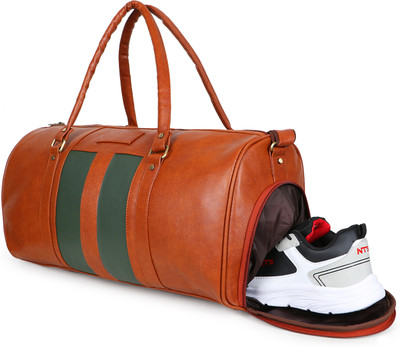 GOLD SKY Unisex Weekender Travel Duffle Bag with Shoe Compartment Duffel Without Wheels