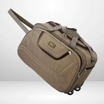 alias 22 inch/55 cm Travel bag lightweight polyester synthethic sturdy heavy duty luggage bag Duffel With Wheels (Strolley)
