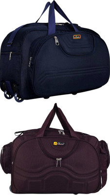 Inte Enterprises (Expandable) the super premium heavy duty lightweight luggage bag Duffel Strolly Bag Duffel With Wheels (Strolley)