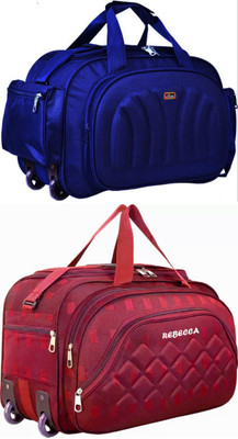Inte Enterprises (Expandable) the super premium heavy duty lightweight luggage bag Duffel Strolly Bag Duffel With Wheels (Strolley)