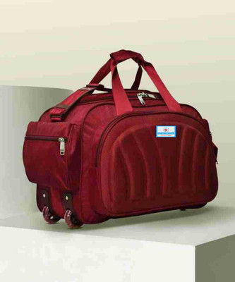 Riz Enterprise (Expandable) Duffle Medium Size Travel Bag 2 Wheels With Cabin Size 3 Compartment Duffel With Wheels (Strolley)