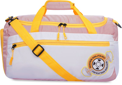 SWISS MILITARY ATLASLIGHT Color Blocked Travel Duffle with Separate Shoes Compartment Duffel Without Wheels
