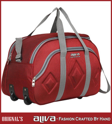 ALIVA Fashion Crafted By Hand (Expandable) WDB-1172 Stylish and Spacy Wheel Duffel Bag For Traveling Dufflel and more Duffel With Wheels (Strolley)