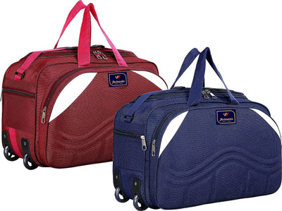 Jholawala (Expandable) Trolley Travel Duffle Bag with Wheels\ Duffel with Wheels combo set of 2 Duffel With Wheels (Strolley)