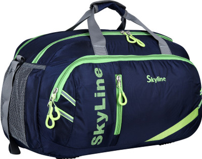 SKYLINE Polyester 33 Ltrs Blue Travel Duffle / Gym Bag Duffel Without Wheels