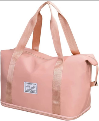 Housestreet (Expandable) Large Capacity Folding Waterproof Large Capacity Foldable Bag Small Travel Bag Duffel Without Wheels
