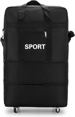 JD FRESH (Expandable) 2layer Travel Luggage Expandable Foldable Duffle Trolley Bag with Wheels Duffel With Wheels (Strolley)