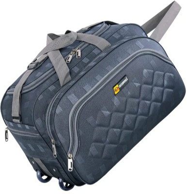 K.S ENTERPRISES (Expandable) unisex expandable waterproof polyester lightweight duffel baglarge capacity Duffel With Wheels (Strolley)