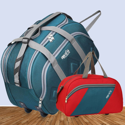 Blue Star Luggage (Expandable) WDB-1172 and DB-1150 Stylish Duffle Combo High-Quality Duffel With Wheels (Strolley)