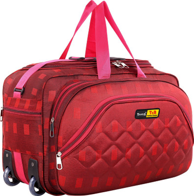 TRAVELX (Expandable) STYLISH TRAVEL DUFFEL LUGGAGE BAG WITH TWO WHEEL MEN AND WOMEN BAGS Duffel With Wheels (Strolley)
