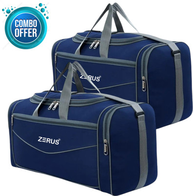 ZERUS (Expandable) Light Weight Large Travel Duffel Bag High-Quality Luggage Bag Combo Of 2 Duffel Without Wheels